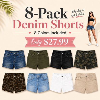 AHDATRIADIA High Stretchy Low Rise Jean Shorts for Women, Y2K Mini Denim Shorts Sexy Summer