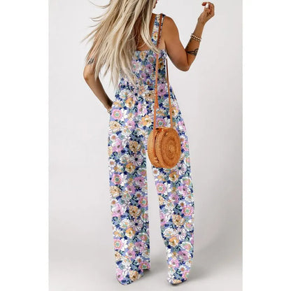 Women’s Casual Print Sleeveless Overalls Jumpsuits