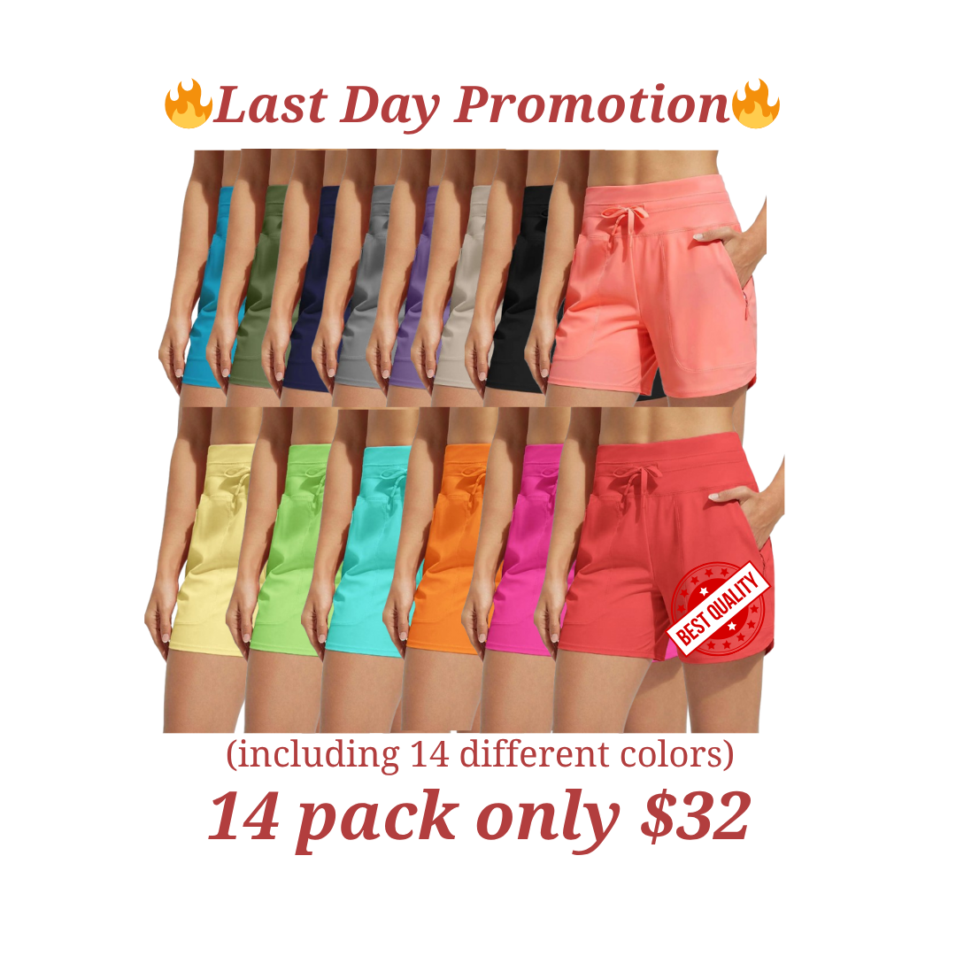 💝Last Day Promotion✨Women's Swim Board Shorts High Waisted Quick Dry Swimsuit Swimming Bottoms