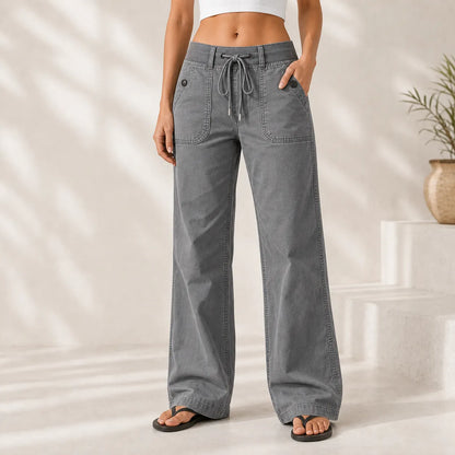 ⚡FINAL SALE⚡- Women's High Stretch Mid Rise Straight Pants