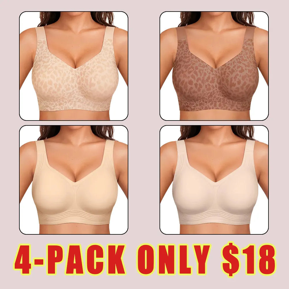 Women's Wireless Supportive Bra - Full Coverage Comfort