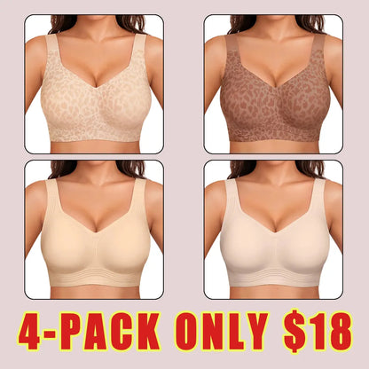 Women's Wireless Supportive Bra - Full Coverage Comfort