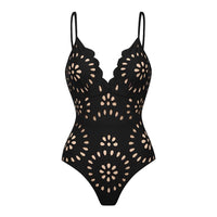 Black one piece swimsuit