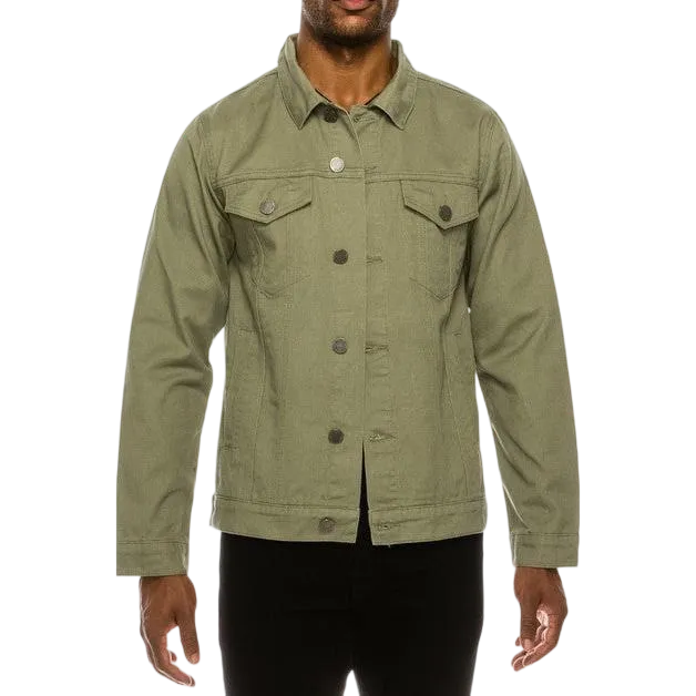Men's Essential Colored Cotton Denim Jacket