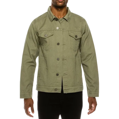 Men's Essential Colored Cotton Denim Jacket