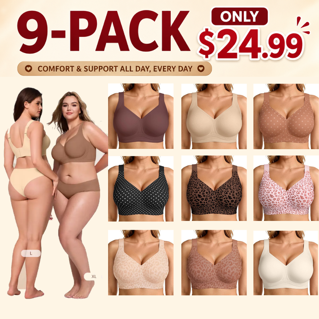 Women's Wireless Supportive Bra - Full Coverage Comfort