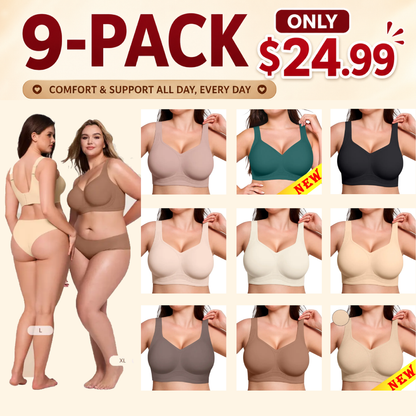 Women's Wireless Supportive Bra - Full Coverage Comfort