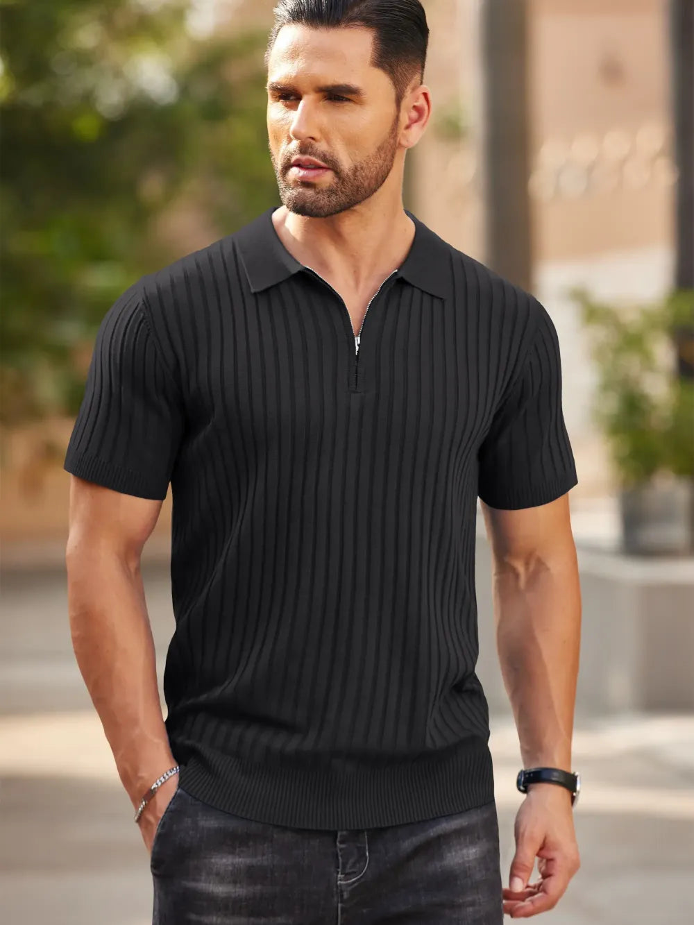 🔥2026 Flash Sale🔥Men's Zipper Polo Shirts