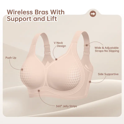 Women's Wireless Supportive Bra - Full Coverage Comfort