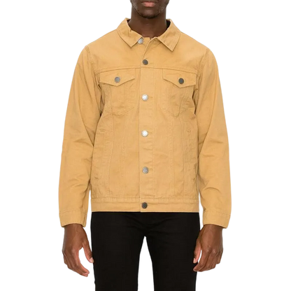 Men's Essential Colored Cotton Denim Jacket