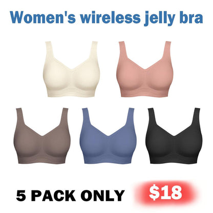 Women's Jelly Bra, Wireless Full-Coverage Everyday Bra