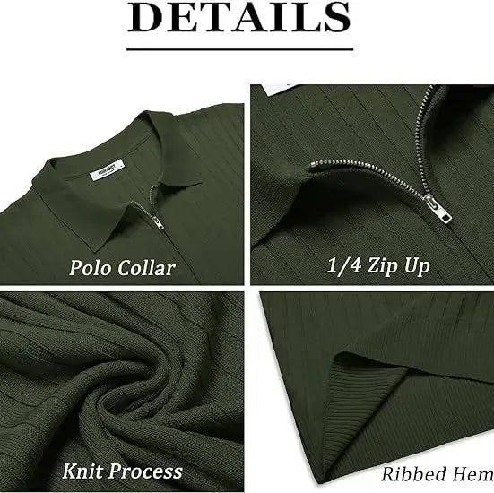 🔥2026 Flash Sale🔥Men's Zipper Polo Shirts