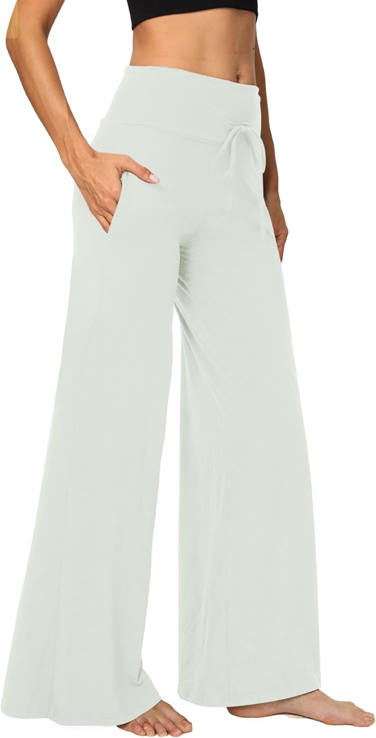 ⏰7 Pack Only $27.89⏰Plus Size High Waisted Loose Wide Leg Stretchy & Soft Fabric Casual Outing and Travel