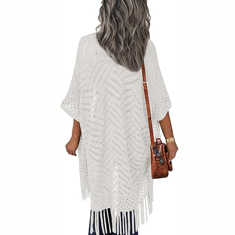 Women's knitted cardigan loose open coat