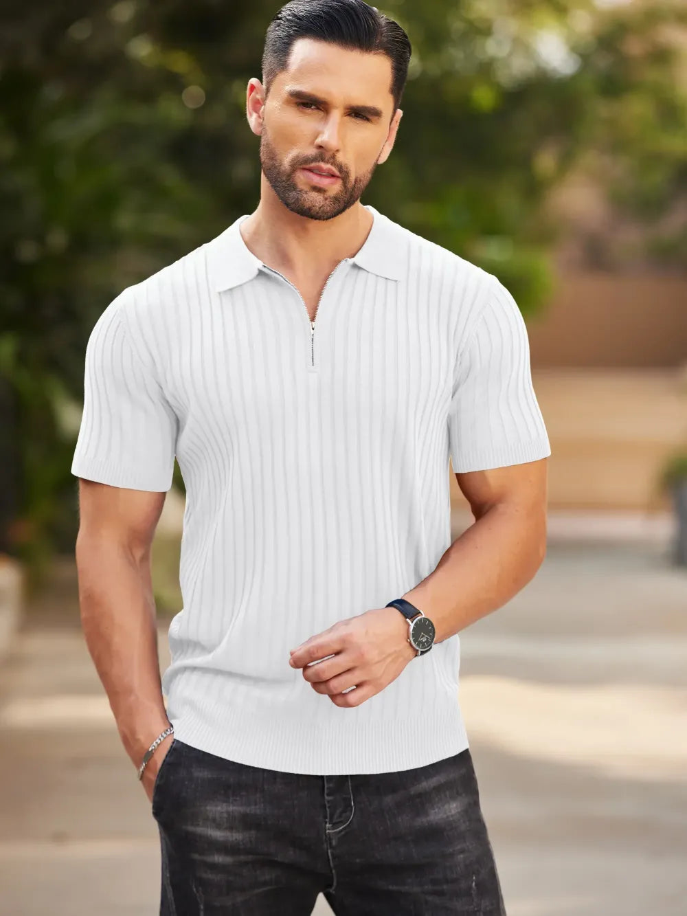 🔥2026 Flash Sale🔥Men's Zipper Polo Shirts