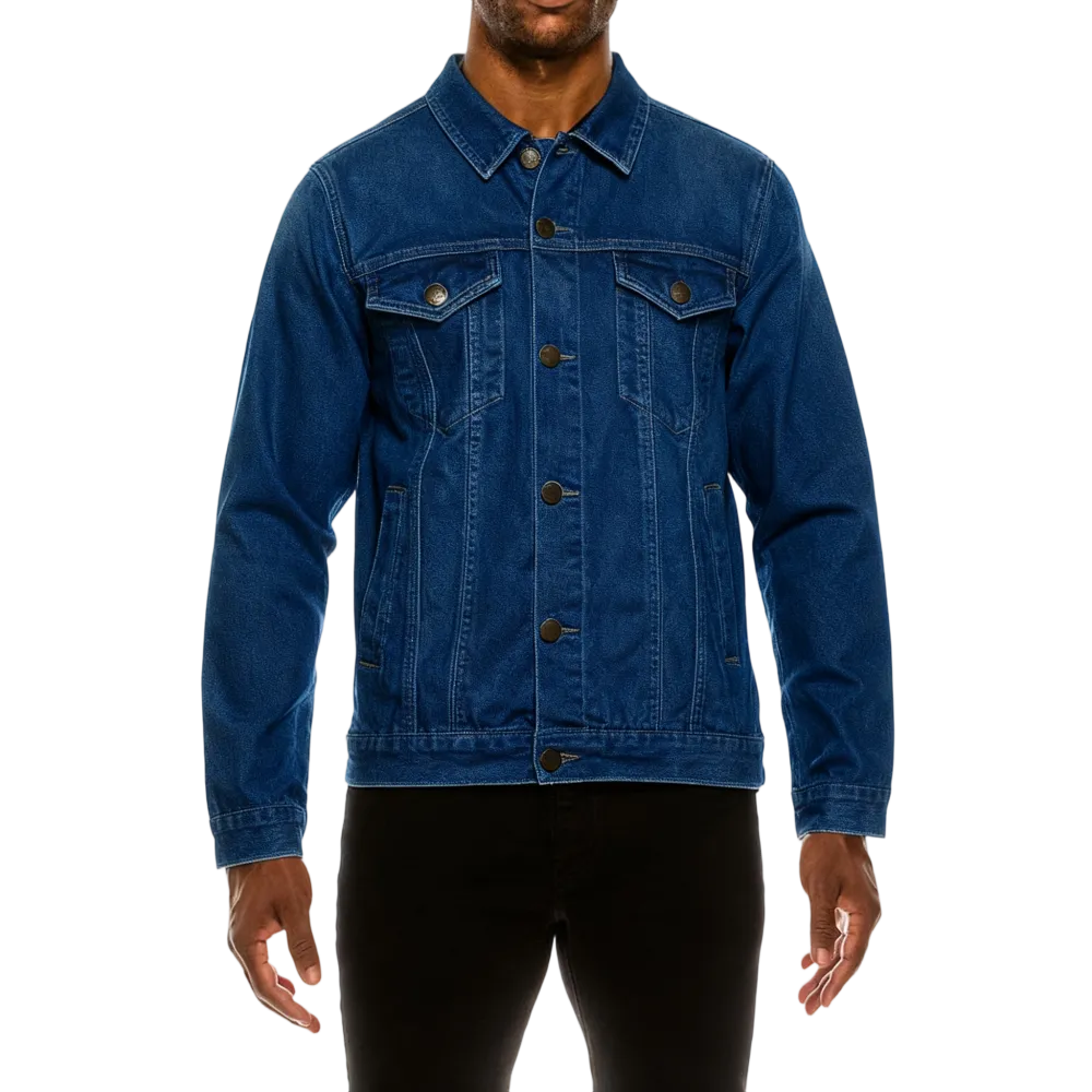 Men's Essential Colored Cotton Denim Jacket