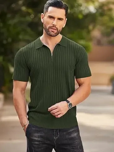 🔥2026 Flash Sale🔥Men's Zipper Polo Shirts