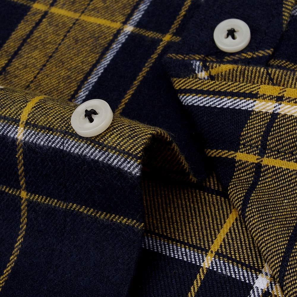 💫Clearance Sale🔥Men's Flannel Shirt Long Sleeve Button Down 100% Cotton