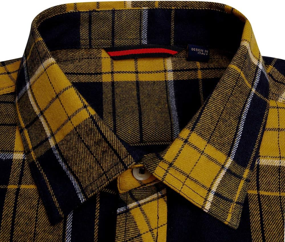 💫Clearance Sale🔥Men's Flannel Shirt Long Sleeve Button Down 100% Cotton