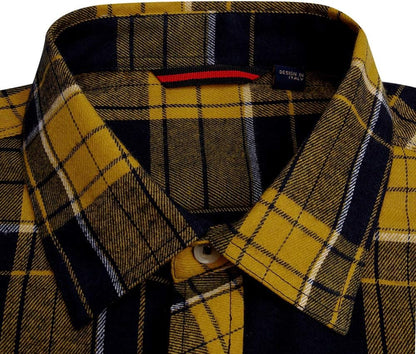 💫Clearance Sale🔥Men's Flannel Shirt Long Sleeve Button Down 100% Cotton