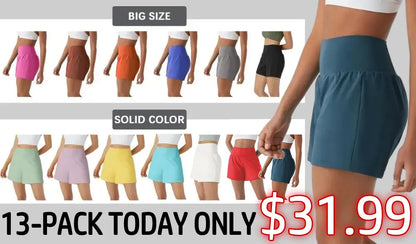 💝Last day promotion⏰Piece Softlyzero Airy Super High Waisted  Cool Touch Yoga Shorts