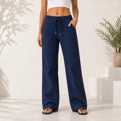 ⚡FINAL SALE⚡- Women's High Stretch Mid Rise Straight Pants