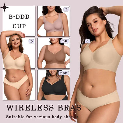 Women's Jelly Bra, Wireless Full-Coverage Everyday Bra