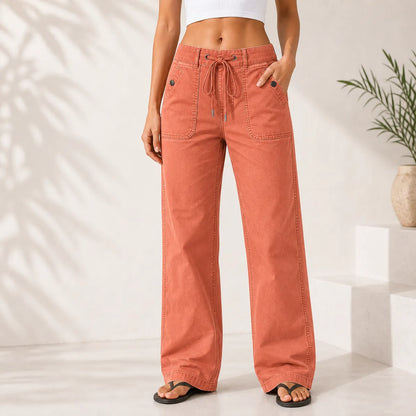 ⚡FINAL SALE⚡- Women's High Stretch Mid Rise Straight Pants