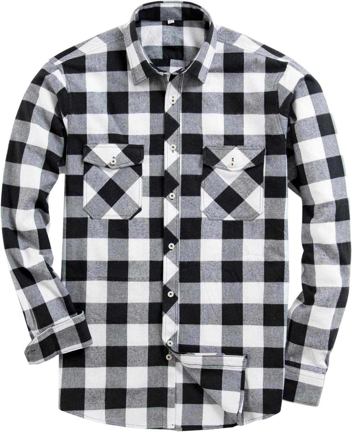 💫Clearance Sale🔥Men's Flannel Shirt Long Sleeve Button Down 100% Cotton