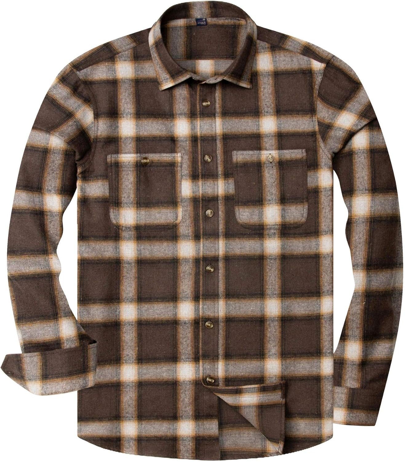 💫Clearance Sale🔥Men's Flannel Shirt Long Sleeve Button Down 100% Cotton