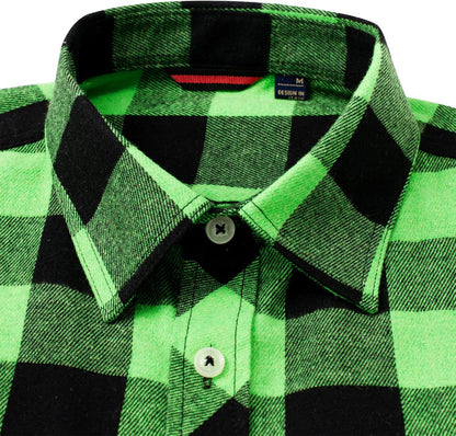 💫Clearance Sale🔥Men's Flannel Shirt Long Sleeve Button Down 100% Cotton
