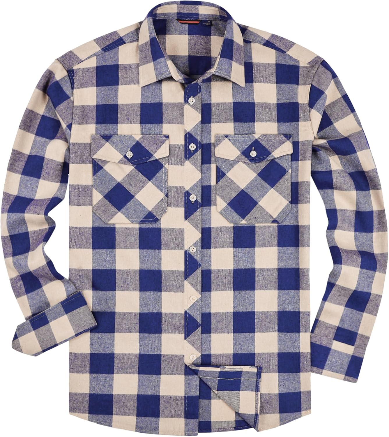 💫Clearance Sale🔥Men's Flannel Shirt Long Sleeve Button Down 100% Cotton