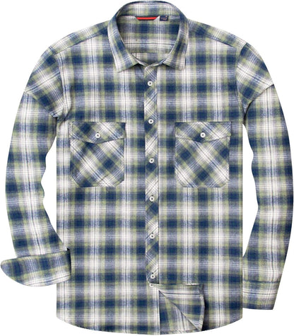 💫Clearance Sale🔥Men's Flannel Shirt Long Sleeve Button Down 100% Cotton