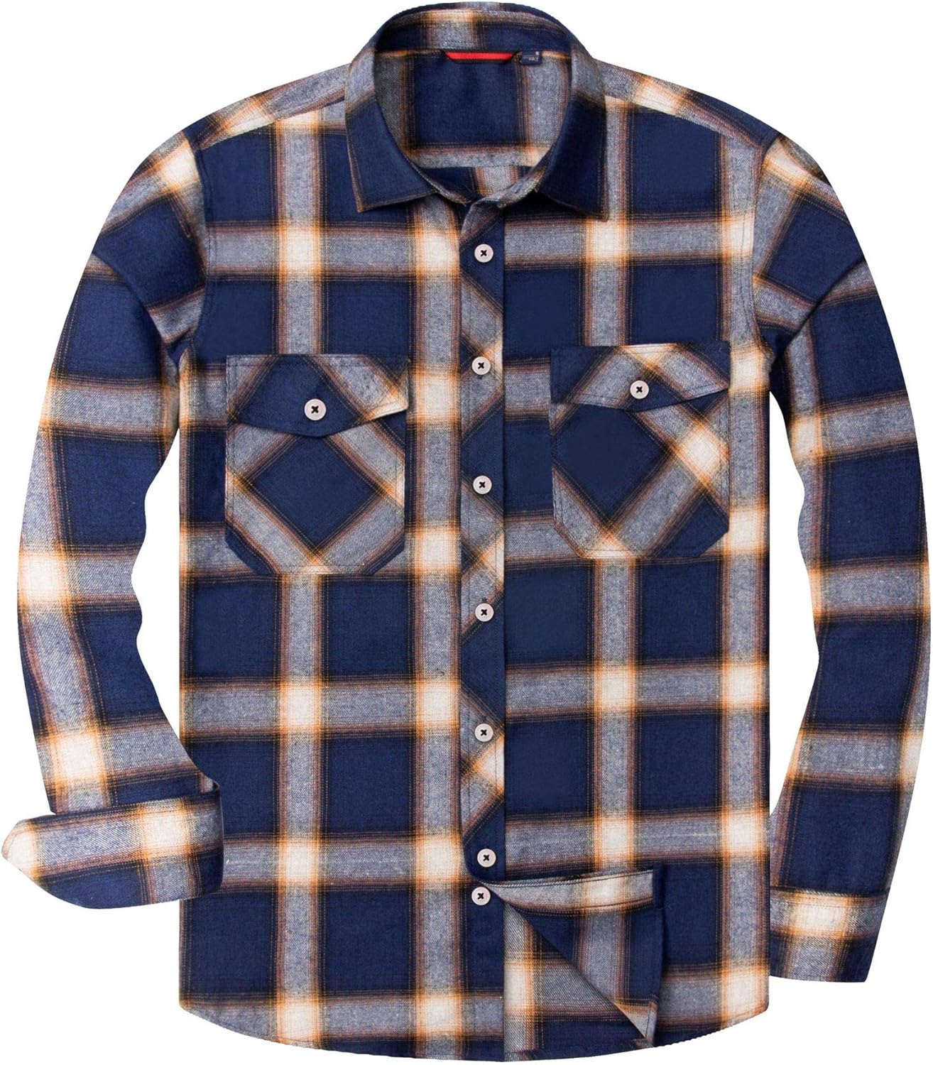 💫Clearance Sale🔥Men's Flannel Shirt Long Sleeve Button Down 100% Cotton