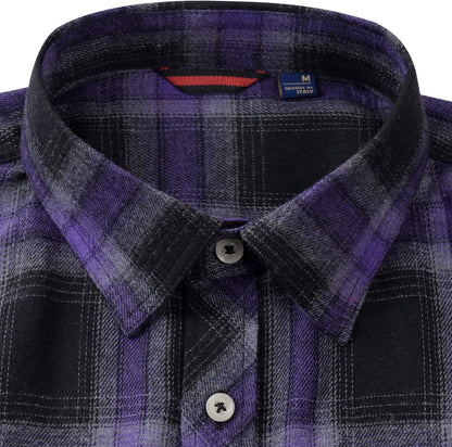 💫Clearance Sale🔥Men's Flannel Shirt Long Sleeve Button Down 100% Cotton