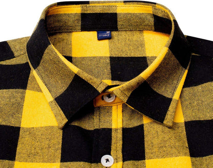 💫Clearance Sale🔥Men's Flannel Shirt Long Sleeve Button Down 100% Cotton