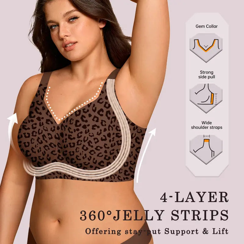 Women's Wireless Supportive Bra - Full Coverage Comfort