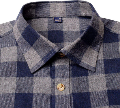 💫Clearance Sale🔥Men's Flannel Shirt Long Sleeve Button Down 100% Cotton