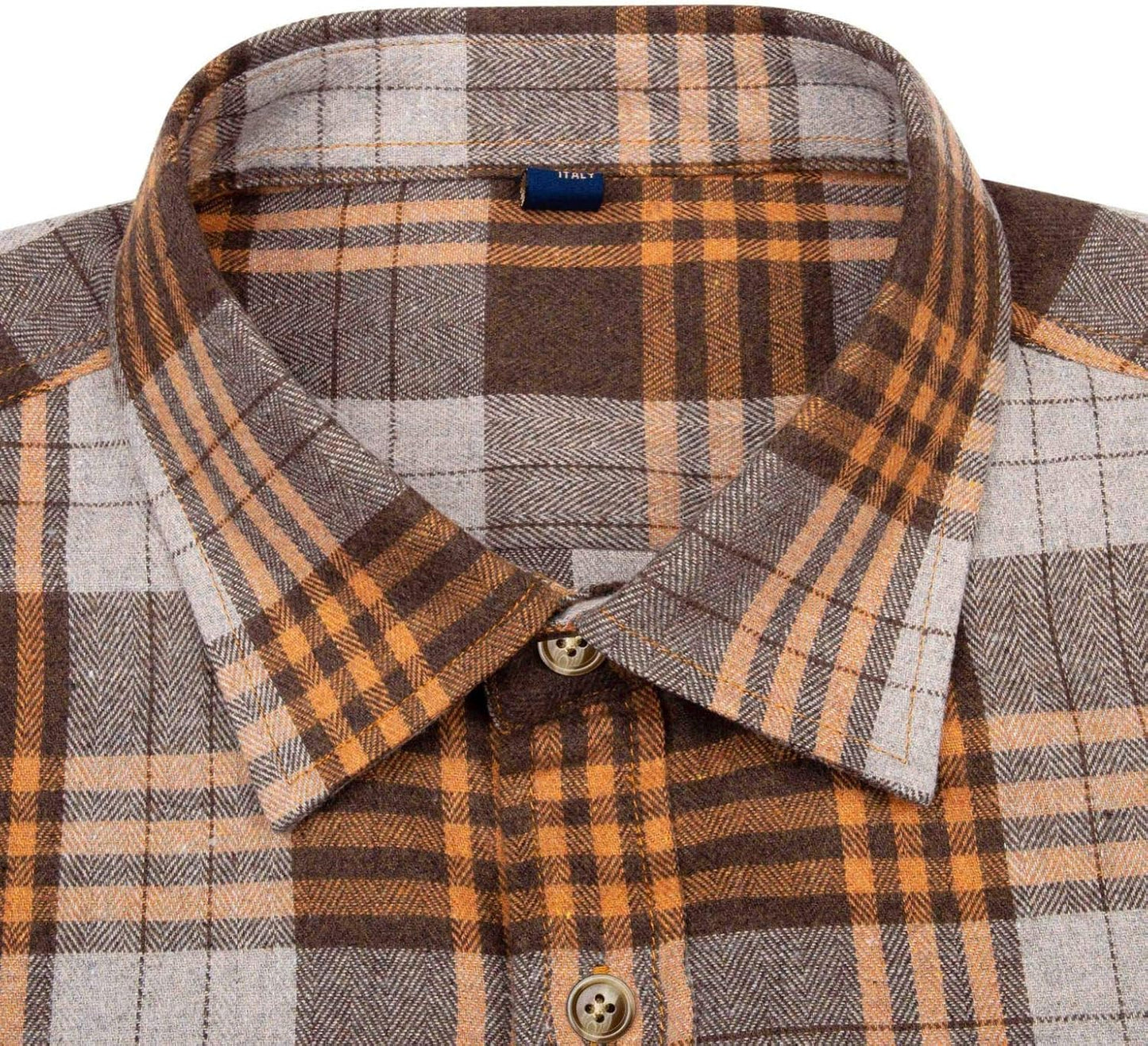 💫Clearance Sale🔥Men's Flannel Shirt Long Sleeve Button Down 100% Cotton