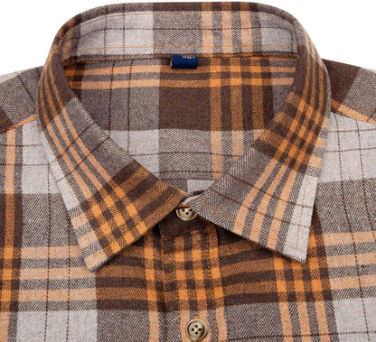 💫Clearance Sale🔥Men's Flannel Shirt Long Sleeve Button Down 100% Cotton