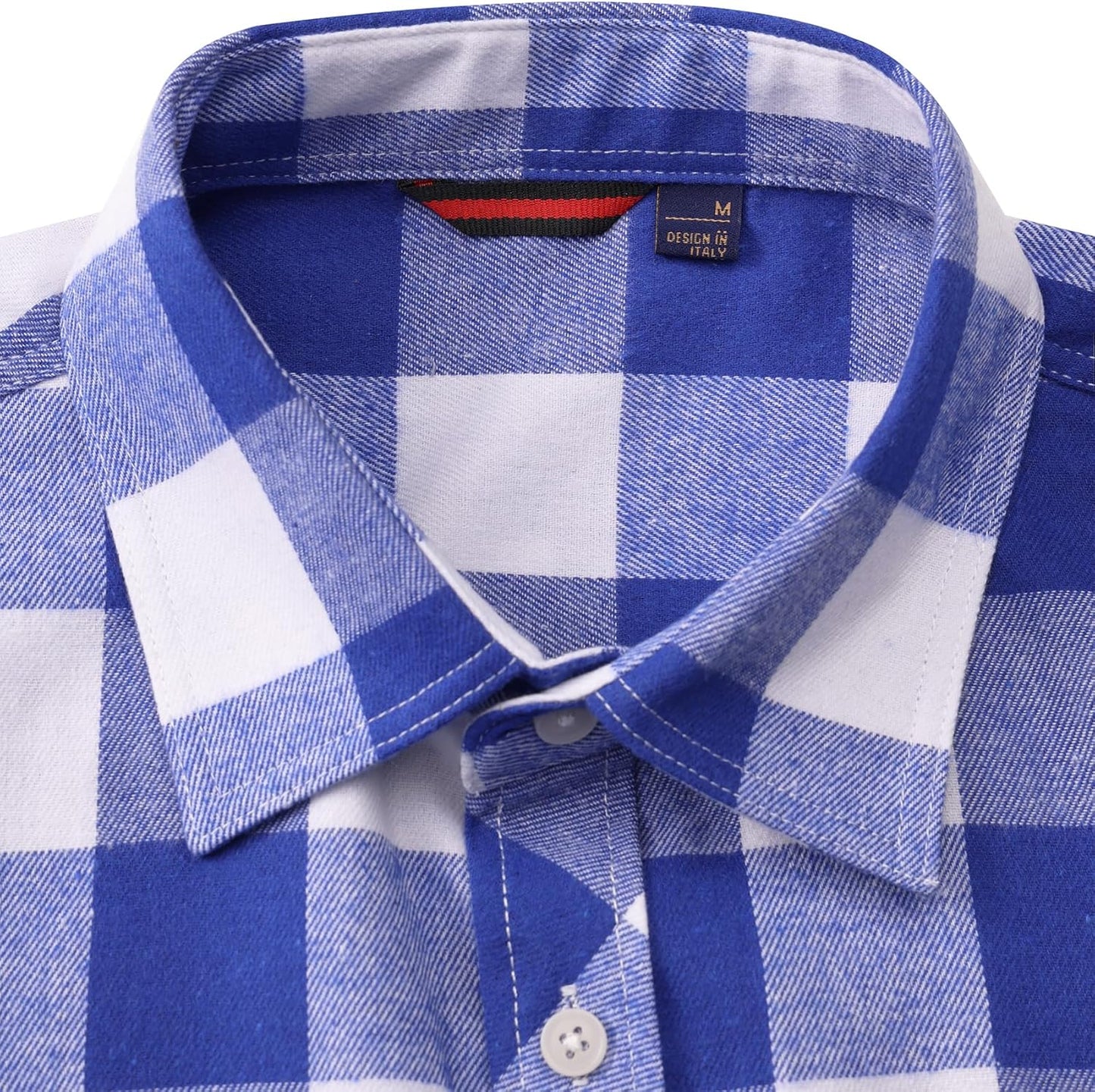 💫Clearance Sale🔥Men's Flannel Shirt Long Sleeve Button Down 100% Cotton