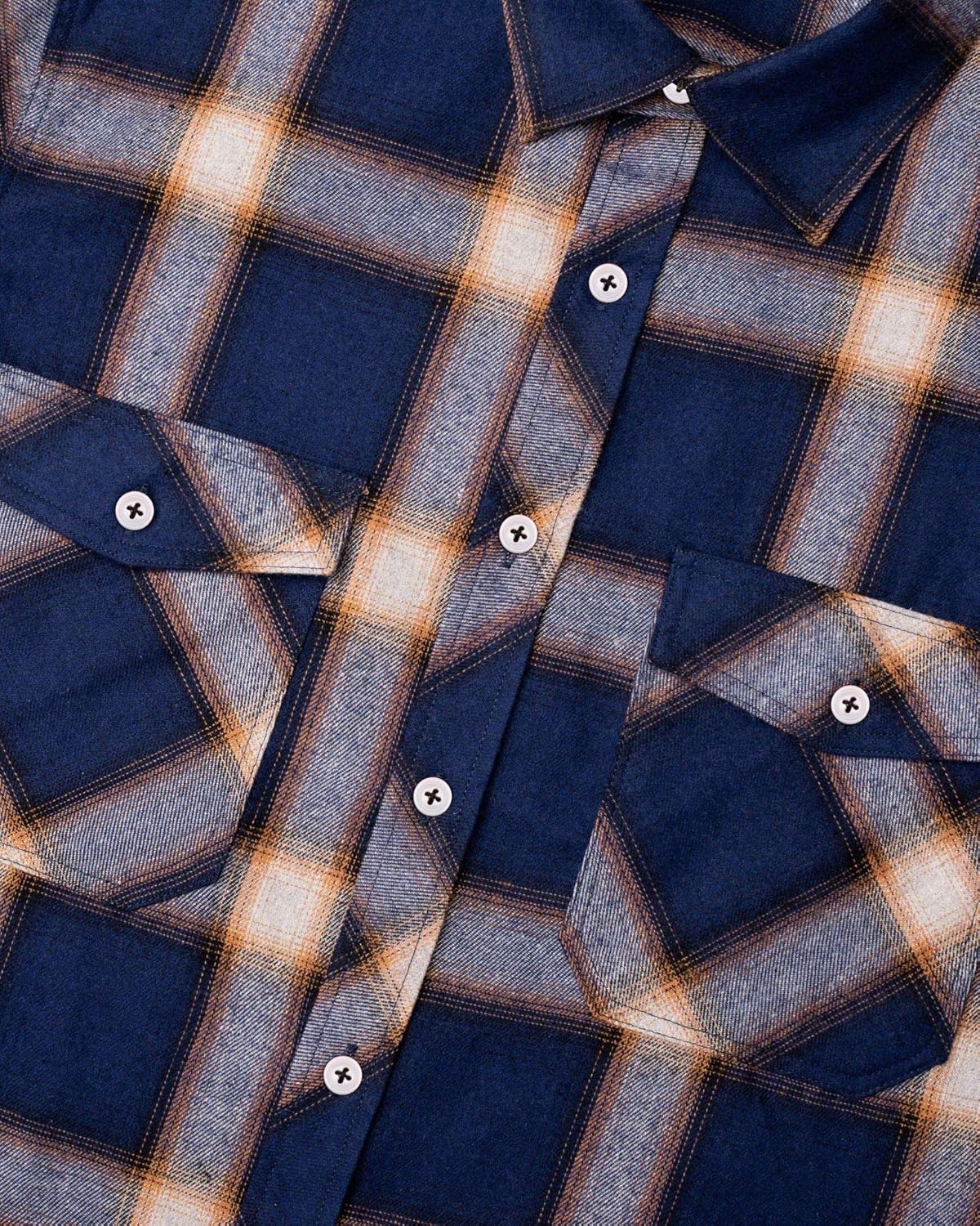 💫Clearance Sale🔥Men's Flannel Shirt Long Sleeve Button Down 100% Cotton