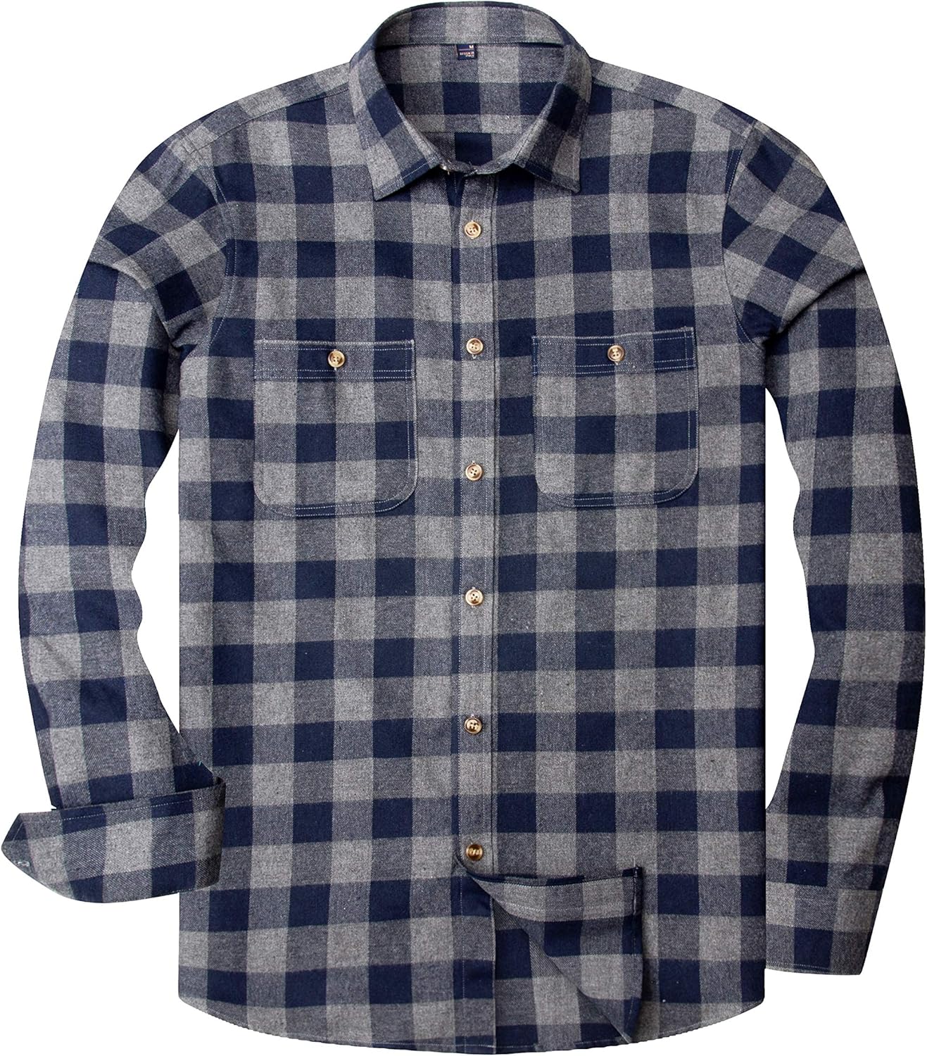 💫Clearance Sale🔥Men's Flannel Shirt Long Sleeve Button Down 100% Cotton