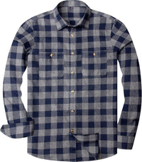 Grey Navy Plaid
