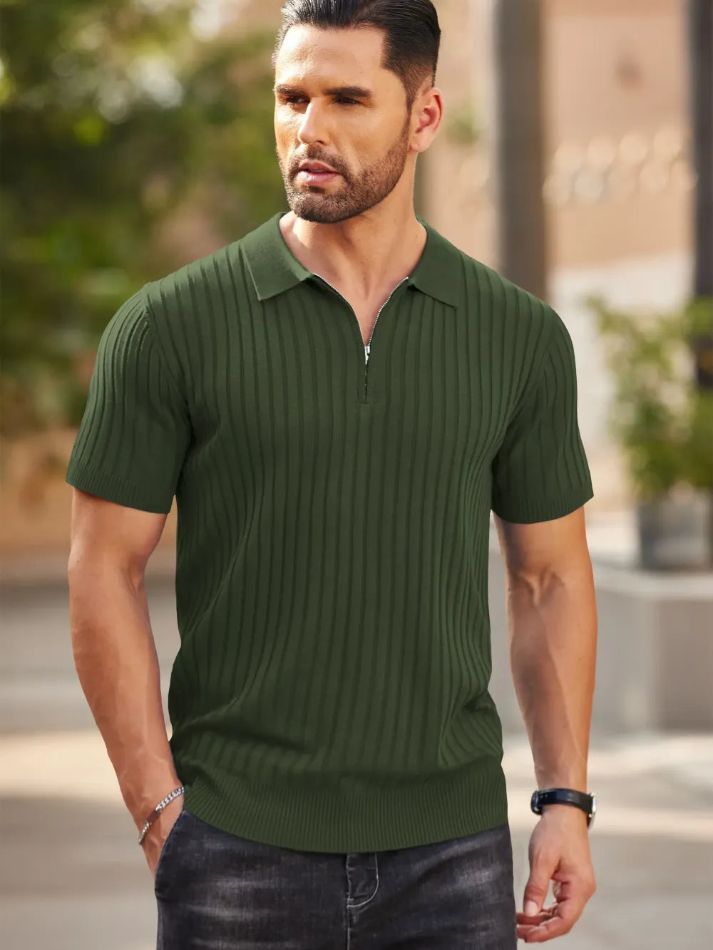 🔥2026 Flash Sale🔥Men's Zipper Polo Shirts