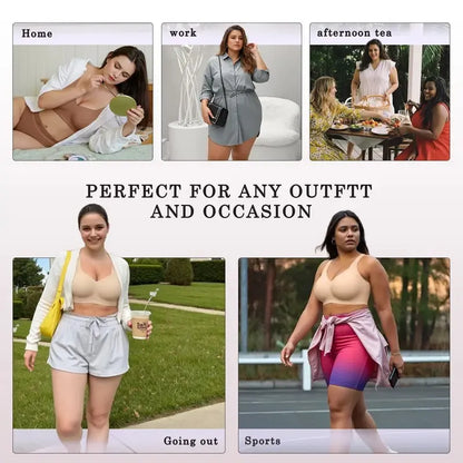Women's Wireless Supportive Bra - Full Coverage Comfort