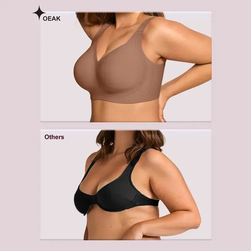 Women's Wireless Supportive Bra - Full Coverage Comfort
