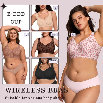 Women's Wireless Supportive Bra - Full Coverage Comfort