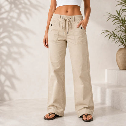 ⚡FINAL SALE⚡- Women's High Stretch Mid Rise Straight Pants