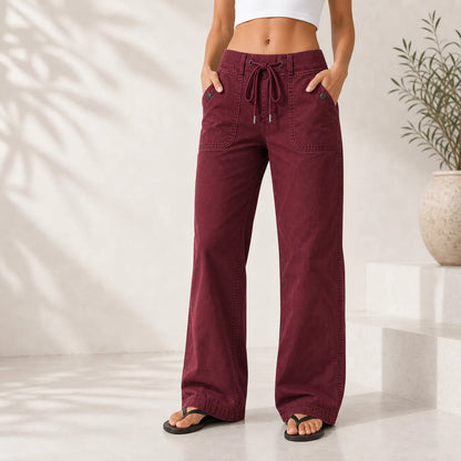 ⚡FINAL SALE⚡- Women's High Stretch Mid Rise Straight Pants